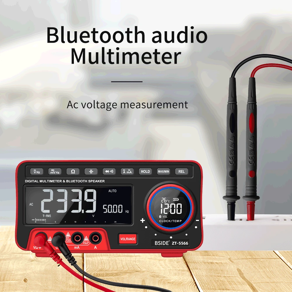 

BSIDE Multimeter Dual Screen EBTN 19999 High Precision Wireless Multifuction Bluetooth Speaker Digital Voltage Current Tester