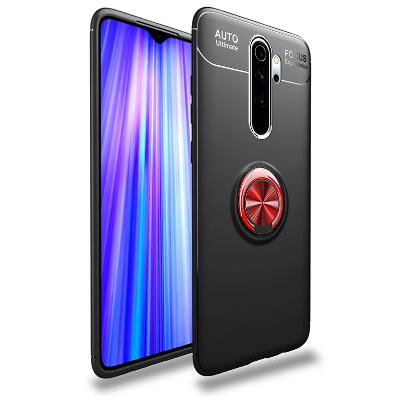 Роскошный мягкий автомобильный чехол-кольцо для Xiaomi Redmi Note 8 Pro, противоударный чехол для Xiaomi Redmi Note 8 Pro, силиконовый бампер из ТПУ