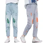 Сезон весна-осень; Рваные джинсы для мальчиков и девочек, 2021 Штаны из денима для мальчиков-подростков, брюки для отдыха; Детские джинсы с дырками, брюки От 2 до 10 лет