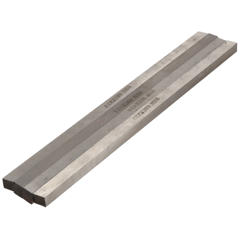 

4 pcs CNC Lathe HSS Square Cutting Tool Bits Bar 8mm x 8mm x 200mm Gray