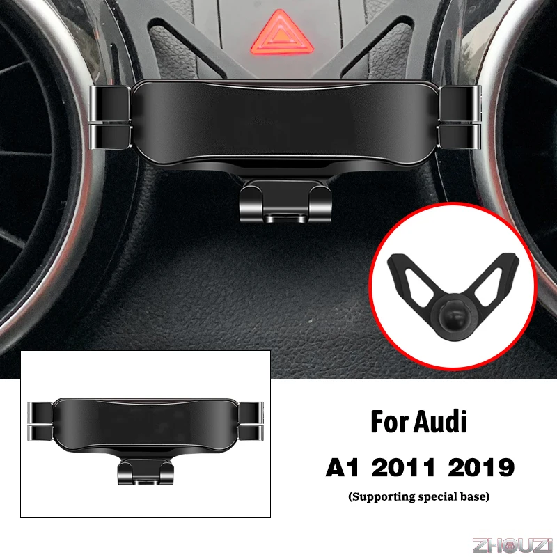 

Car Mobile Phone Holder For Audi A1 8X 2011-2019 Air Vent Outlet Clip Mounts Stand GPS Gravity Navigation Bracket Accessories