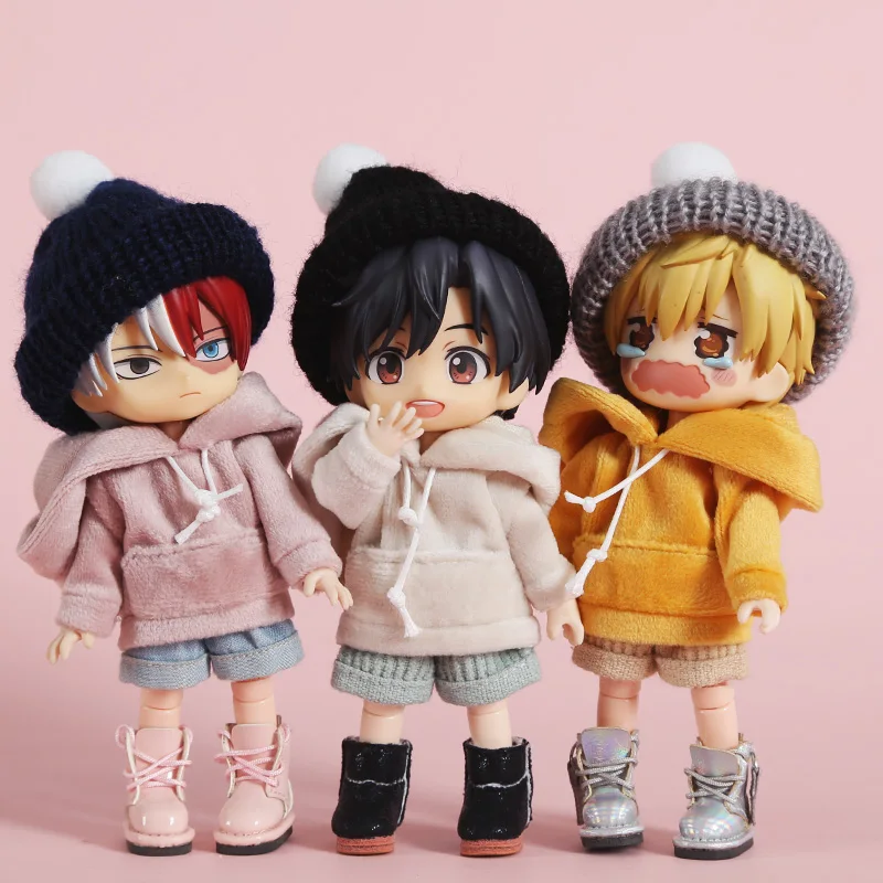 Obitsu11 одежда вязаная шерстяная шапка и шарф OB11 сургун куклы bjd зимняя | Игрушки