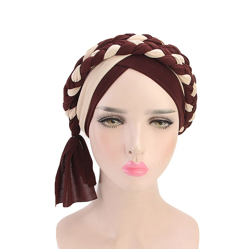 1 шт. мусульманские женские головные уборы для женщин головной платок тюрбан с