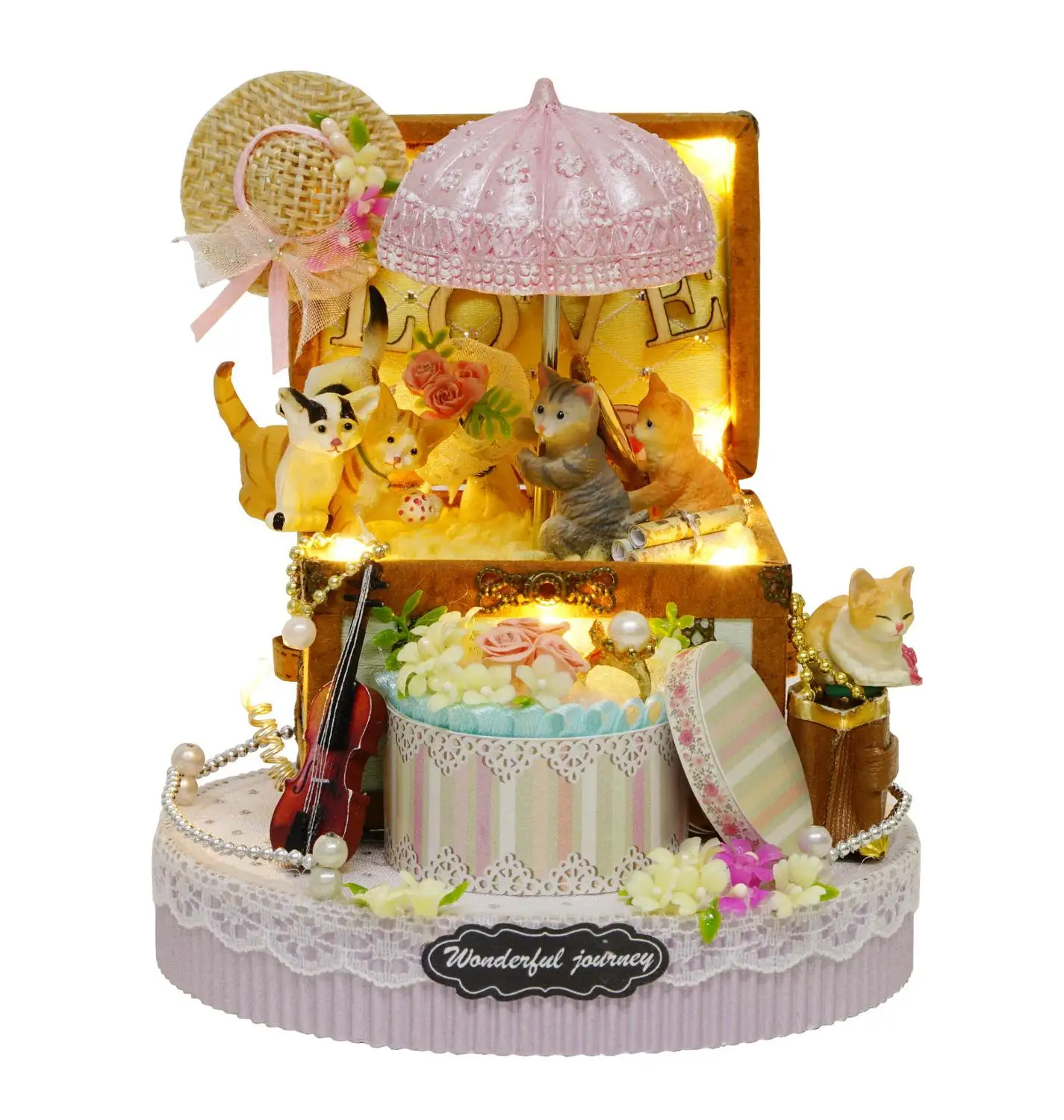 Вилла для кукол миниатюрный домик с изображением леса Тоторо ручная сборка