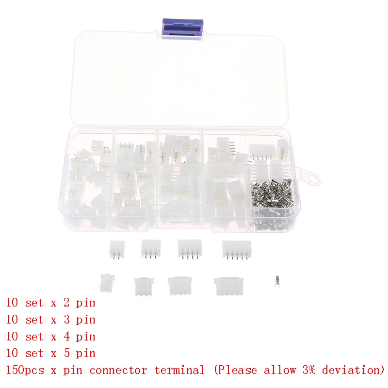 Новинка Лидер продаж JST-XH комплект 2/3/4/5Pin XH2.54MM терминал Корпус PCB Header разъемы