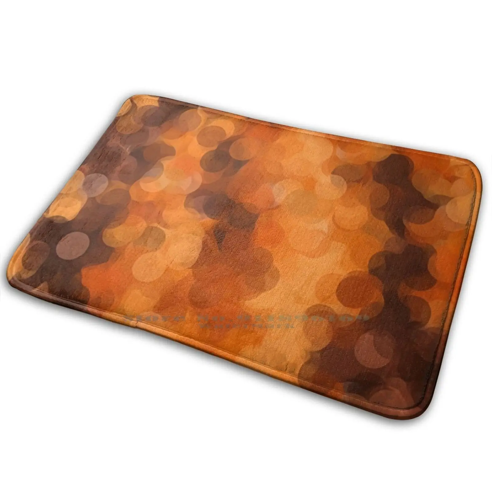 Коричневый желтый и темно-коричневый круглый абстрактный фон коврик ковер