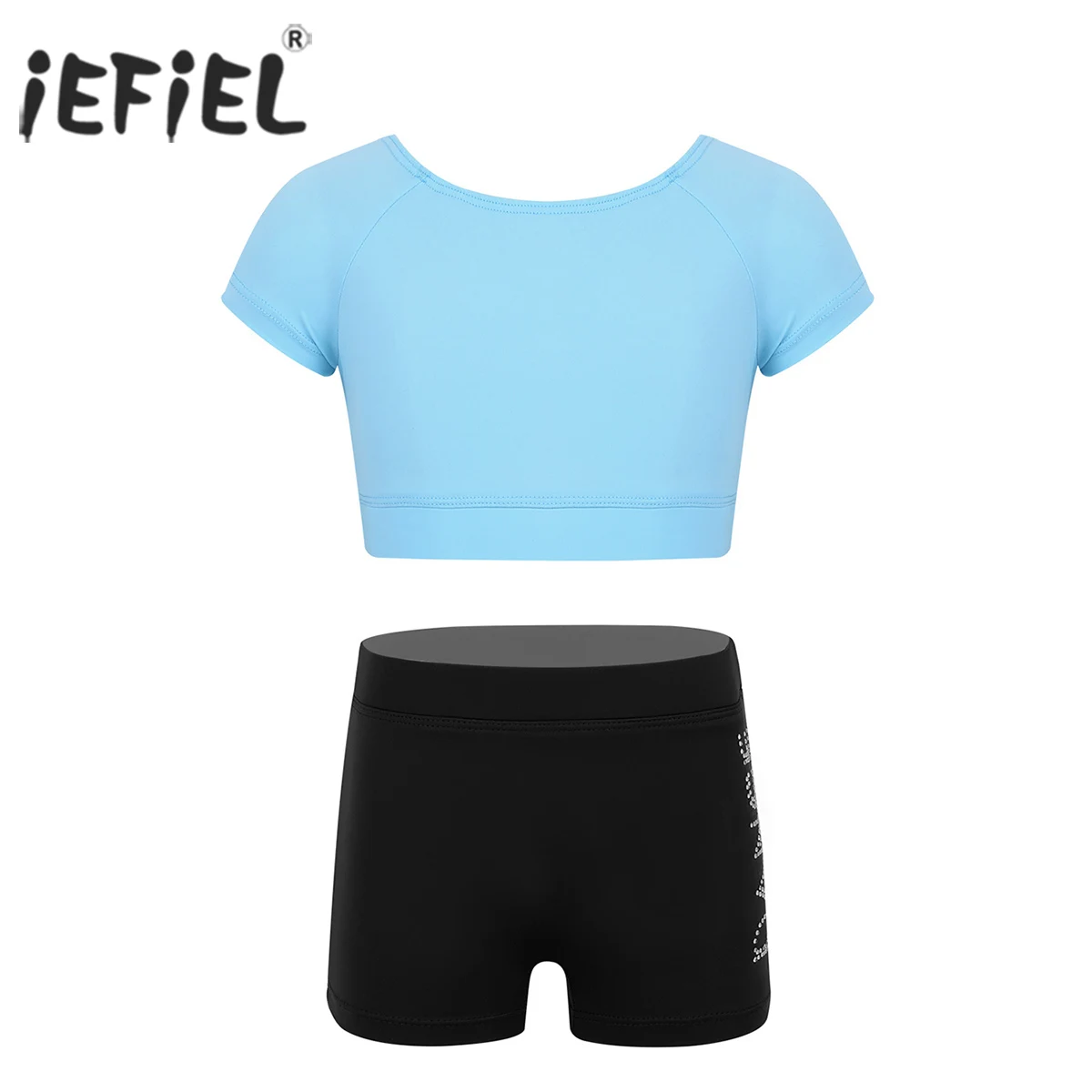 Детские танкини для девочек костюмы майка с буквенным принтом штаны балета танца