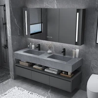 stone plate whole washbin bathroom cabinet combination bathroom table modern simple face washing wash basin smart bathroom