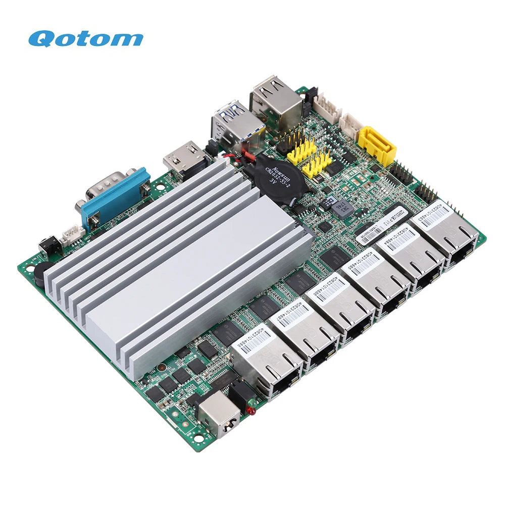 Qotom Mini PC Celeron процессор 3855U 3865U 6 LAN pfsense роутер брандмауэр Linux мини пк|Мини ПК| |