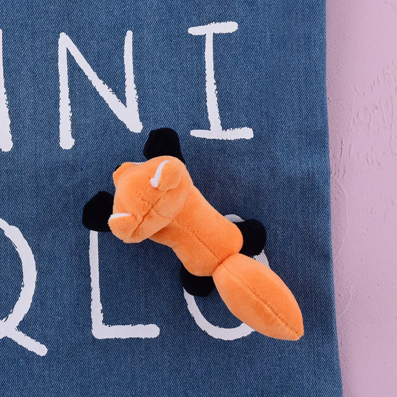 Миниатюрная плюшевая брошь в виде лисьей куклы с героями мультфильмов Милая для