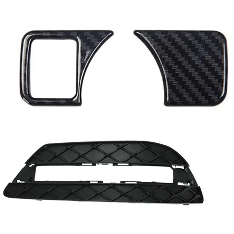 

2 предмета из углеродного волокна головной светильник лампа переключатель крышка Стикеры & 1 шт. слева дневные ходовые огни светильник проти...