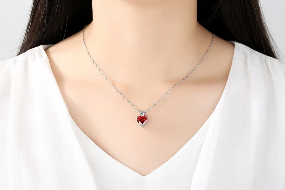 Новые Подвески в форме сердца модные Кристаллы от Swarovski ожерелья ювелирные