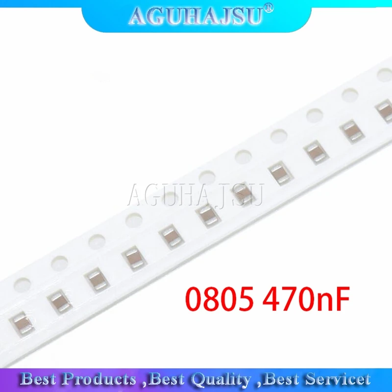 

100 шт. 470nF X5R ошибка 10% 25V 0805 474 SMD толстая пленка чип многослойный керамический конденсатор
