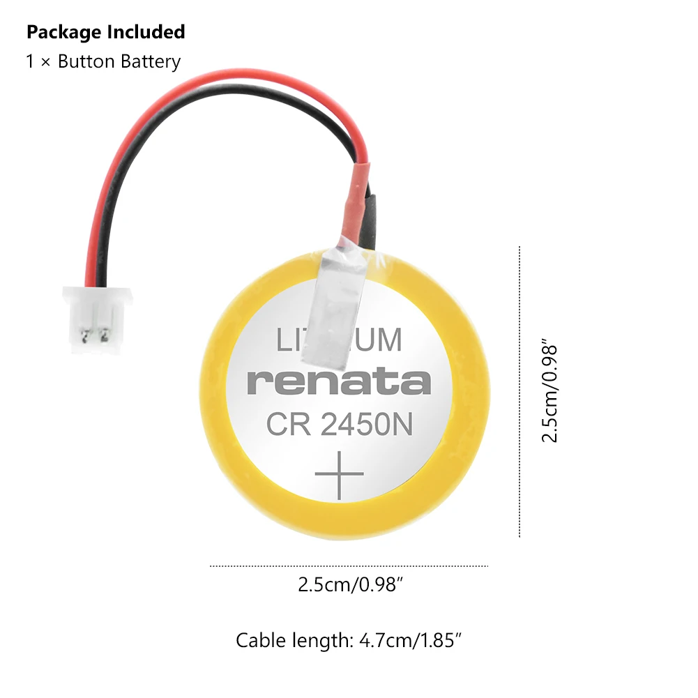 3v Cr2450n Cr 2450 литий ионных батарей Кнопка монета Батарея AFPX BATT FP X серии батареи для