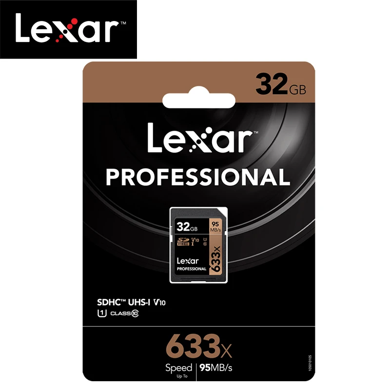 Оригинальная карта памяти Lexar 633x16 ГБ 32 64 класс 10 SD SDHC SDXC SD-карта 128 256 95 МБ/с./с для
