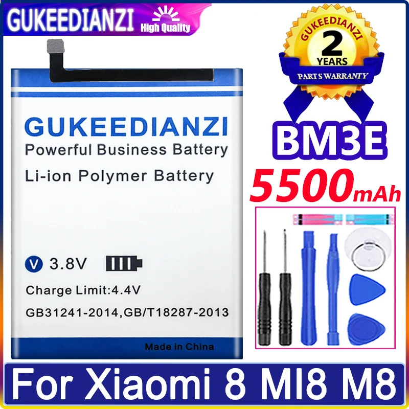 

GUKEEDIANZI Battery 4000 / 5500mAh BN32 BM3E For Xiaomi 8 MI8 M8