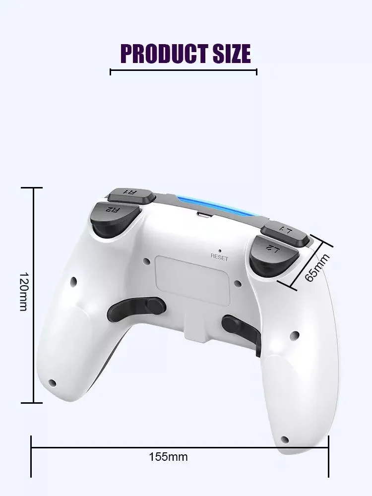 

New Designed With Ps5 Controller Style Wireless Game Controller For Ps4 Game Console Gamepad Remote Joystick For Ps5