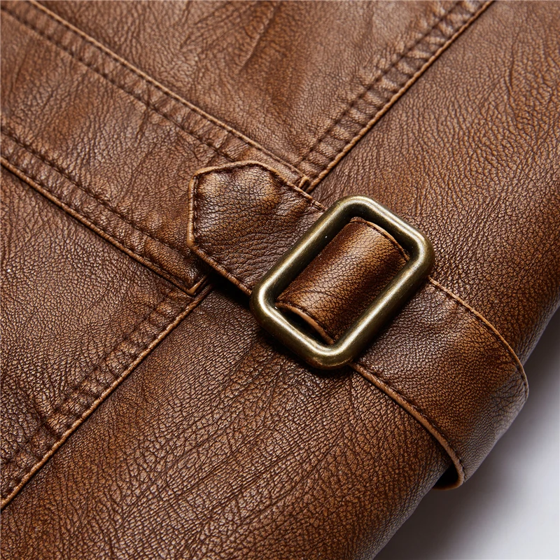 Мужская куртка из искусственной кожи 2019 зимняя повседневная утолщенная флисовая