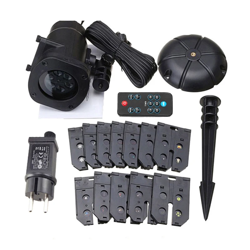 with Remote control Рождественский лазерный проектор Sky Star прожектор для сцены душевые IP65 наружные садовые светильники DJ Рождественские огни RGB украшения - Испускаемый цвет: with Remote control