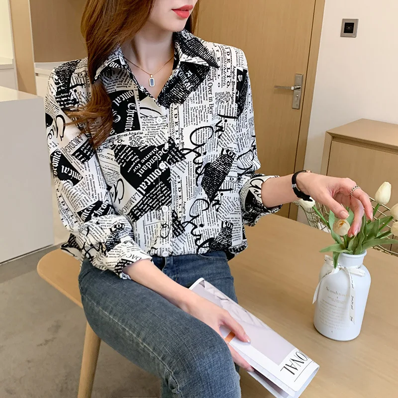 

kpytomoa Spring Fashion Silk Leopard Shirt Chic camisa tunics vintage Blouse and Shirts Sheer Top Female clothes blusa femme