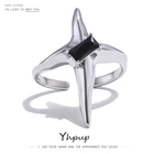 Yhpup минималистичное Открытое кольцо со звездами изысканный фианит ювелирные изделия медное кольцо 14 K для женщин подарок на вечеринку 2021 кольцо