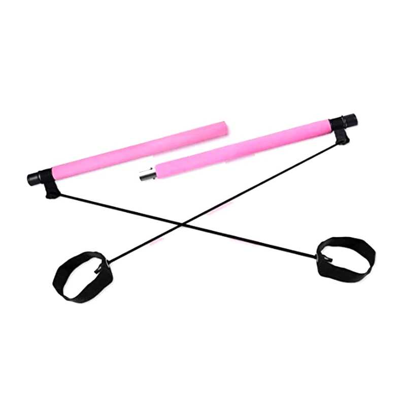 

New Sale Portable Yoga Pilates Wand with Resistance Band, Suitable for Home Use for Full Body Exercise
