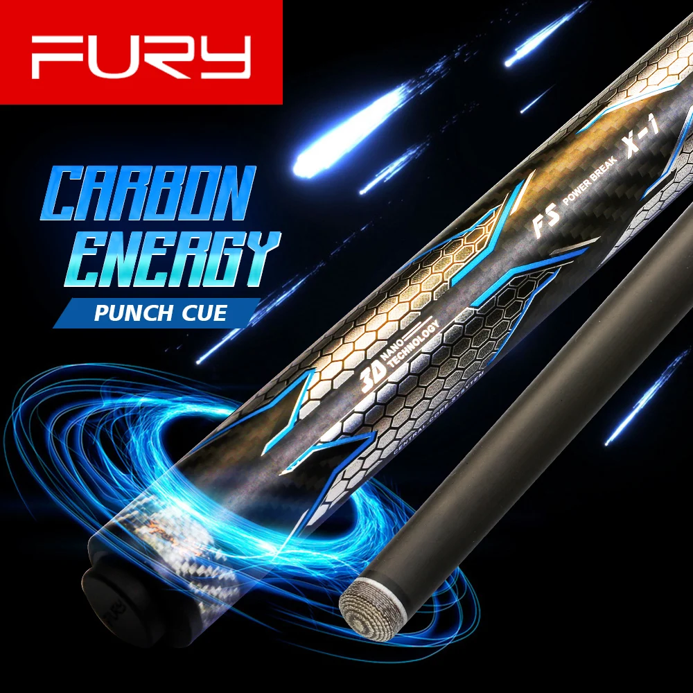 FURY FS-CPX-N/P бильярдный удар кий адский огненный наконечник 13 мм наконечник Профессиональный стержень из углеродного волокна биллар tecnology биток с подарками