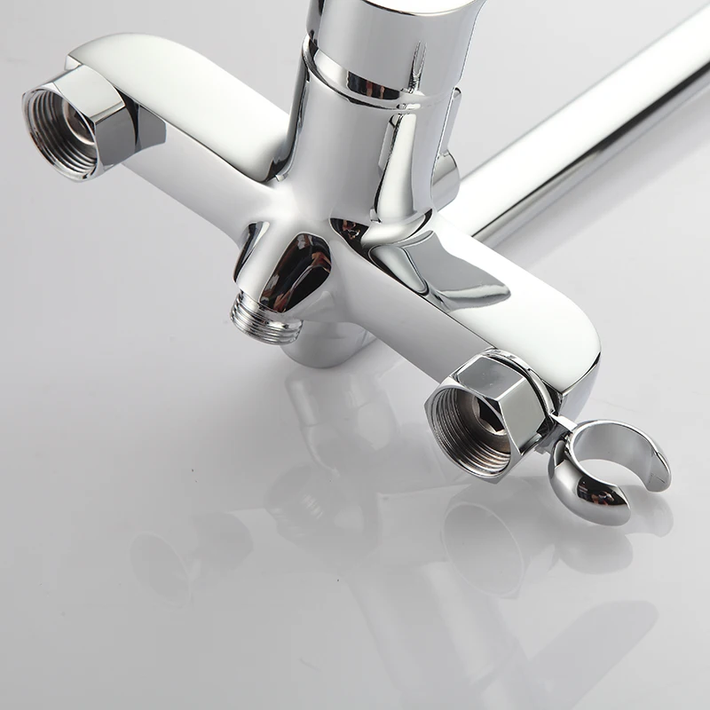 Настенный смеситель для ванной комнаты с ручной насадкой душа | Строительство и