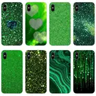 Изумрудно-зеленый блестящий чехол для телефона Xiaomi Redmi Note 3 4 5 6 7 8 Pro Mi Max Mix 2 3 2S Pocophone F1