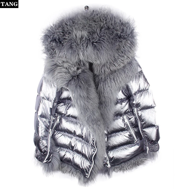 Лидер продаж Длинные повседневные парки с капюшоном и воротником из меха лисы