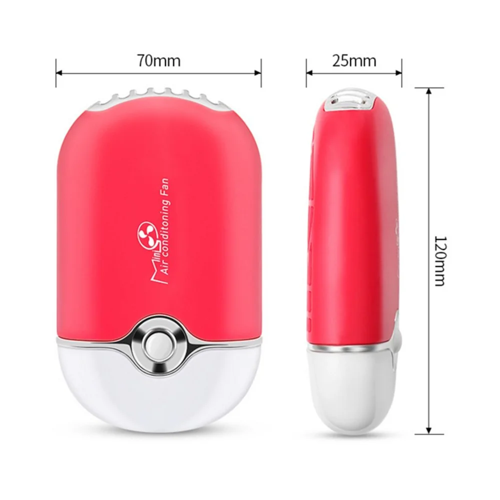 rose red USB мини вентилятор кондиционер воздуходувка быстросохнущая er для наращивания ресниц и лака для ногтей перезаряжаемый Быстросохнущий карманный Вентилятор охлаждения - Цвет: rose red