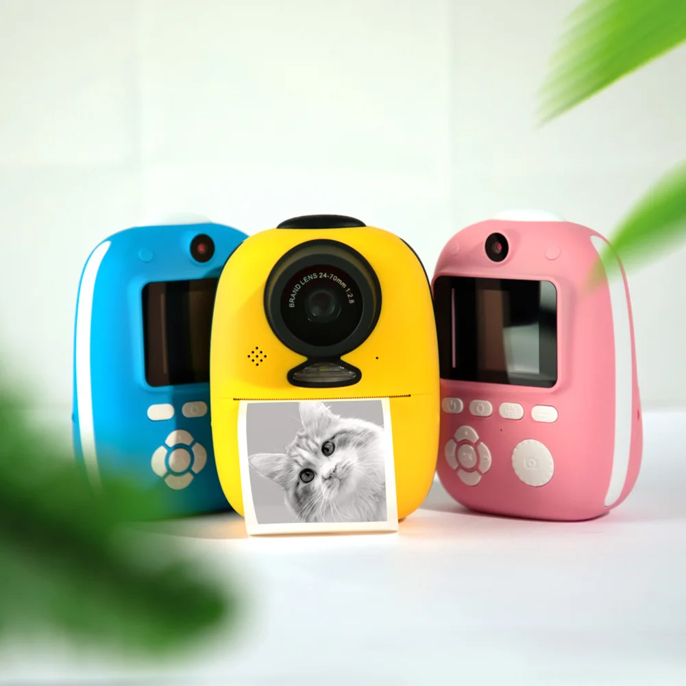

Kids Camera Digital LED Fill Light With Paper Films Travel Portable Instant Print ABS Birthday Toys Zero Ink Battery Powered