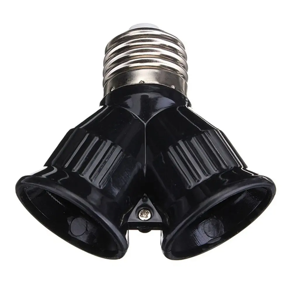 

Fireproof E27 To 2E27 Socket Base LED Bulb Converter Splitter Adapter