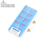TCMT110204 TCMT110208 LF9018 высококачественный внешний токарный инструмент карбидные вставки для токарных вставок с ЧПУ, для обработки стали