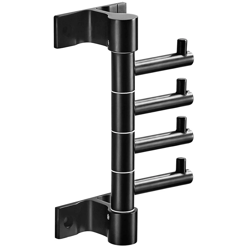 

Hook Rack Heavy Duty Hooks with 4 Swivel Foldable Arms Wall Hang Mounted Towel Hook Clothes Coat Hook Bathroom Hardware