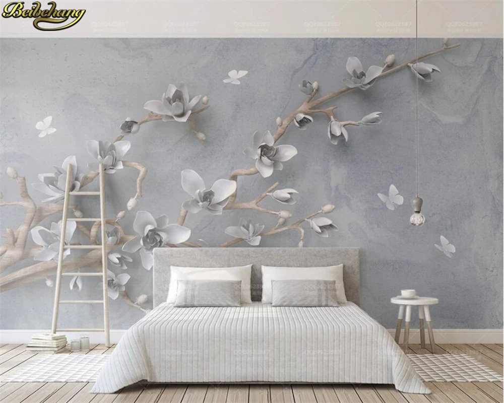 Фотообои beibehang на заказ маленькие свежие тростники нордический