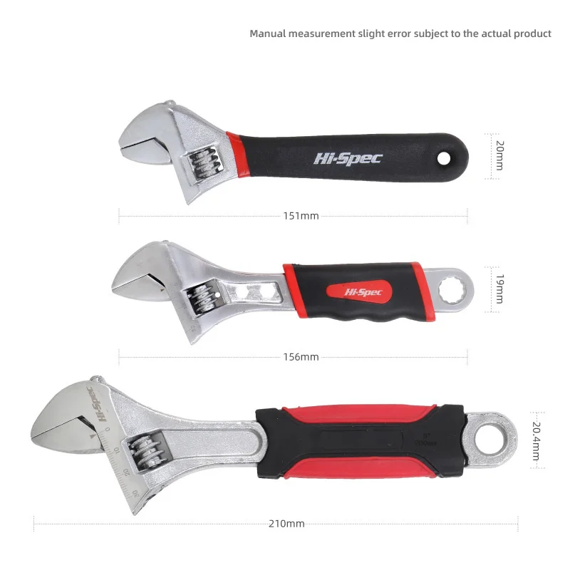 6 дюймовый 8 регулируемый гаечный ключ Регулируемый универсальный