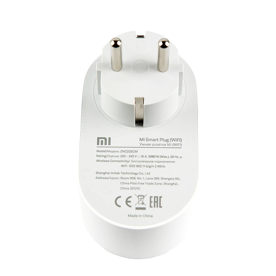 Xiaomi Mi Smart Plug WiFi Global Version16A EU Power Adapter Wireless Switch Socket Extension Home App Remote Control | Обустройство