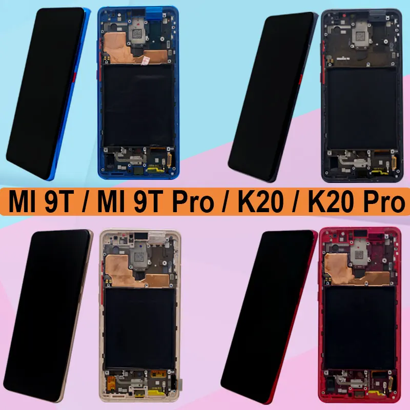 Оригинальный Amoled для XiaoMi Mi 9T Pro LCD Redmi K20 дисплей сенсорный экран дигитайзер сборка