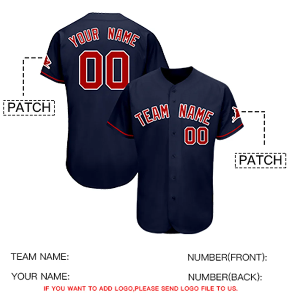 Personalized Custom Baseball Shirt Sublimation Stitched Team Name Number Baseball Jersey Outdoor Softball Game Training Men/Kids