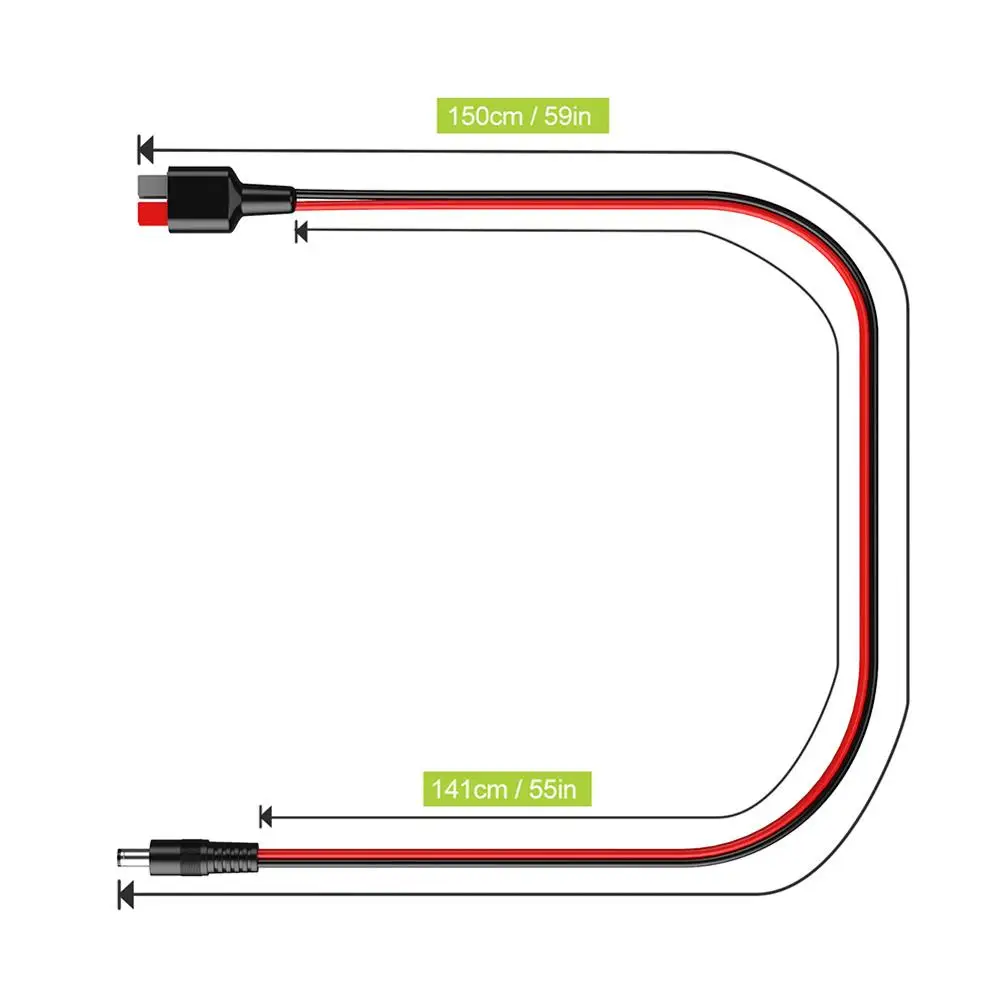 DC5525 солнечная панель к Anderson 16AWG DC 5 5x2 мм PowerPole адаптер кабель соединительные