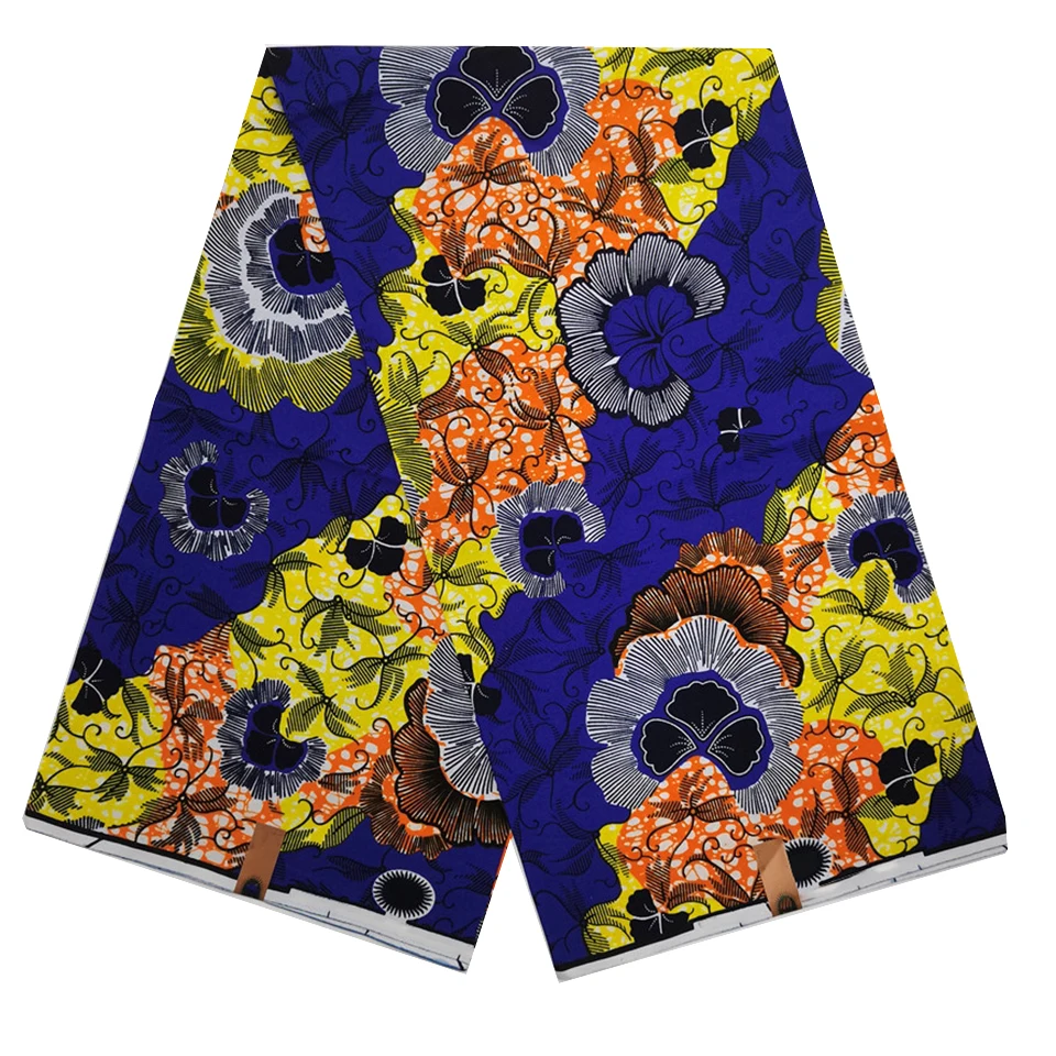 6 Yards Mitex Wax Print/ African Fabrics Kitenge/Pagnes/Tissues Africain/ Lapa/Chitenge HS-43