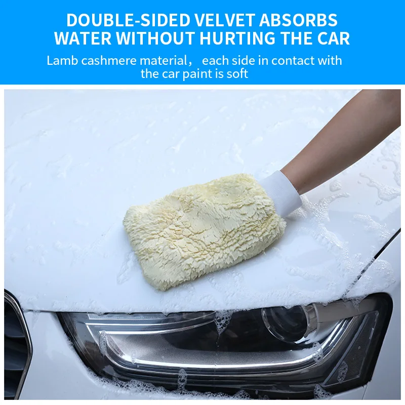 Новая Автомобильная перчатка для мытья автомобиля инструменты стекол очистка