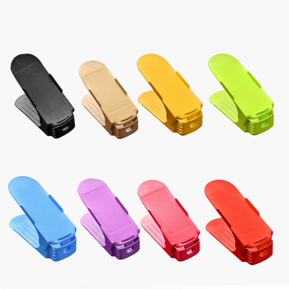 1 шт. двухслойные стойки для обуви органайзер хранения Пластиковая регулируемая