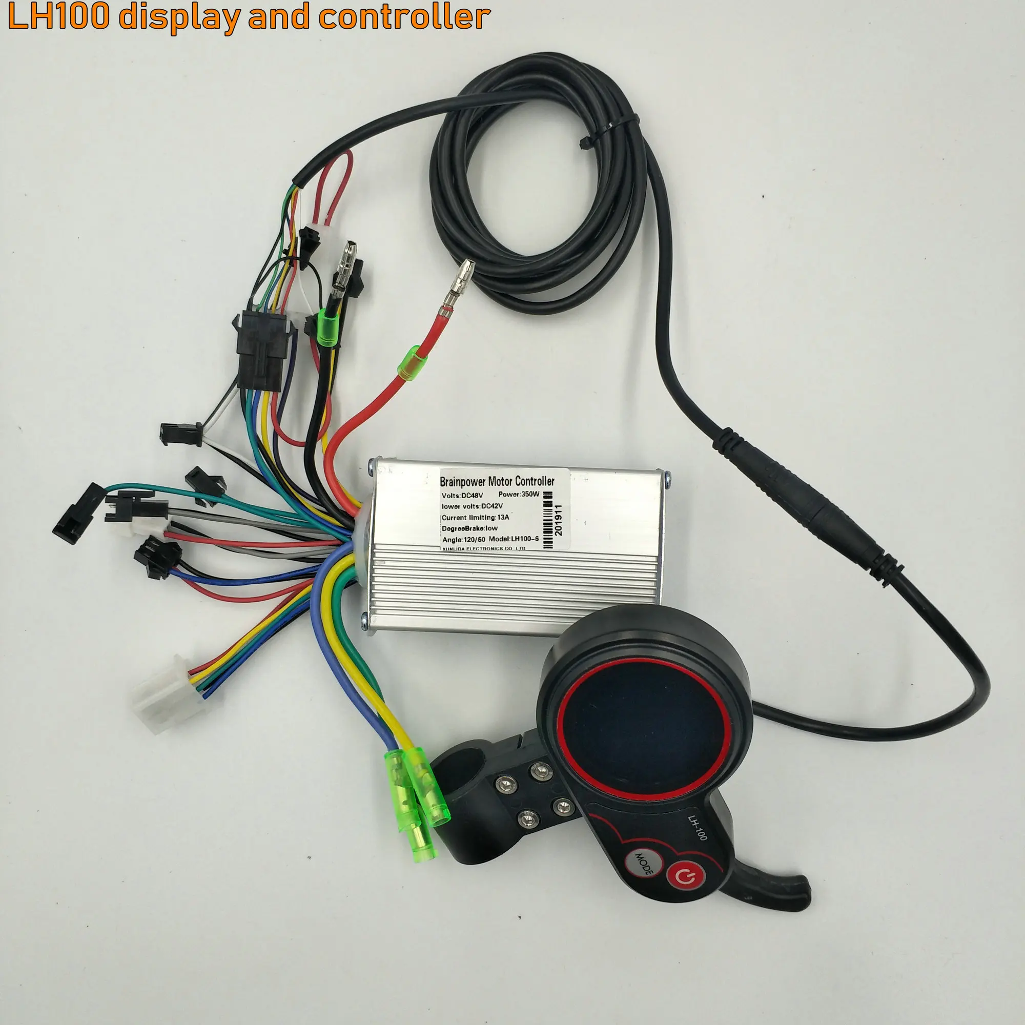 ЖК-дисплей белый/цветной экран с переключателем и контроллером 24v36v48v60v250w350w Электрический велосипед Скутер MTB трехколесный велосипед подвижные части