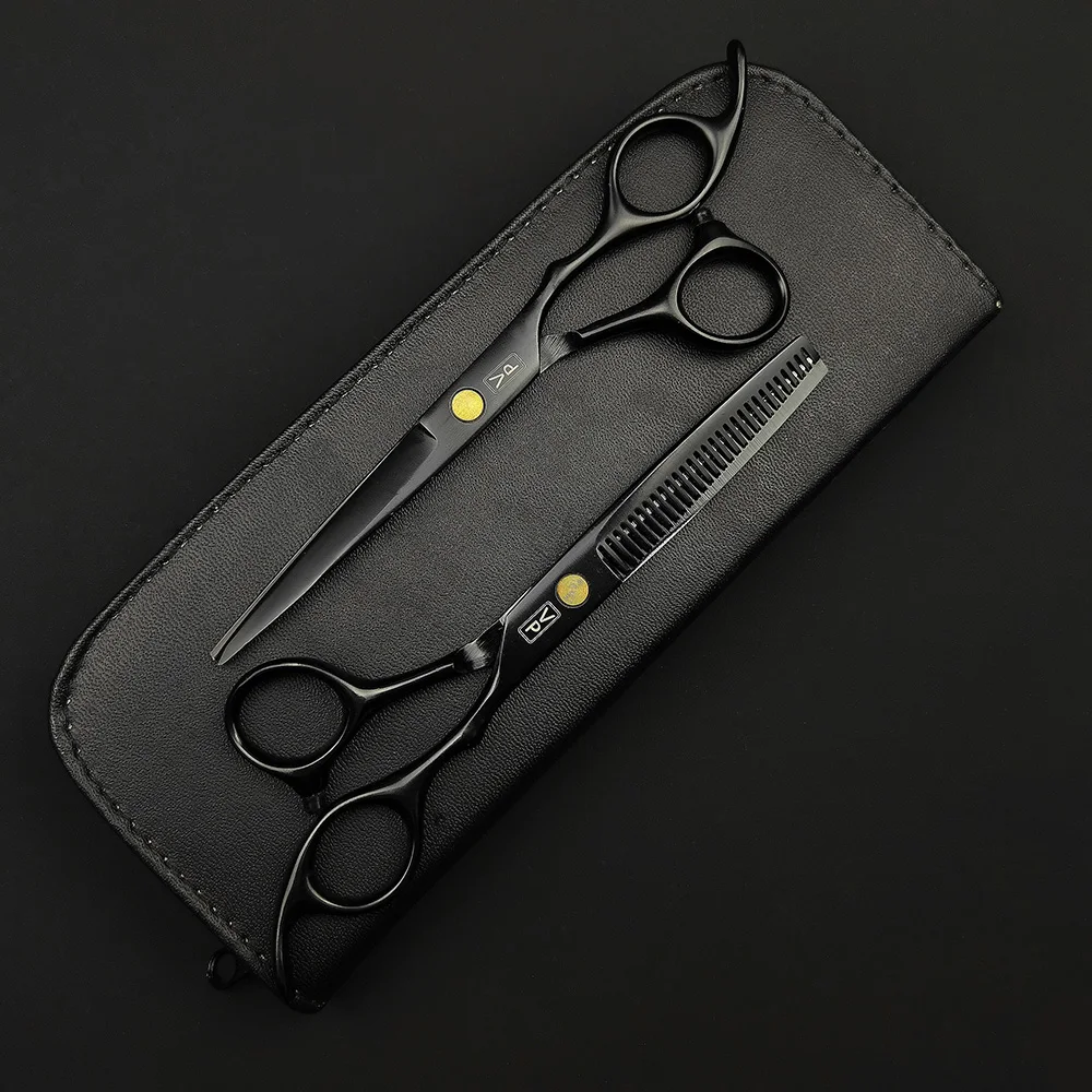 

Professional Japan 440C 6'' Hair Scissors Haircut Scissor Thinning Barber Cutting Shears Hairdresser Scissors Barbershop Set