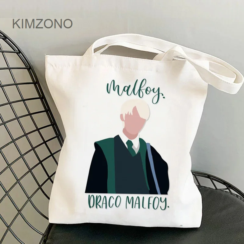 

Draco Malfoy shopping bag shopper reusable eco jute bag shopping bolsas de tela bag cloth boodschappentas tote ecobag cabas