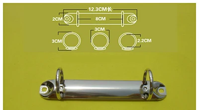 A7 25-20 sliver A7 2 кольца металлические связующие золотого и серебряного цвета папка для документов спиральное сплетение зажимы для скрап-альбом 2-отверстие Тетрадь связующего канцелярские принадлежности - Цвет: A7 25-20 sliver