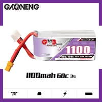 2pcs gaoneng 3s 1100mah 11 4v hv 60c lihv lipo battery with xt30 plug for fpv drone 4 axis uav rc quadcopter helicopter parts