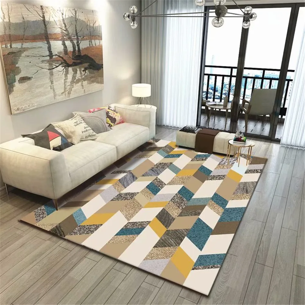 Ins абстрактный геометрический Коврик мягкая фланелевая противоскользящая